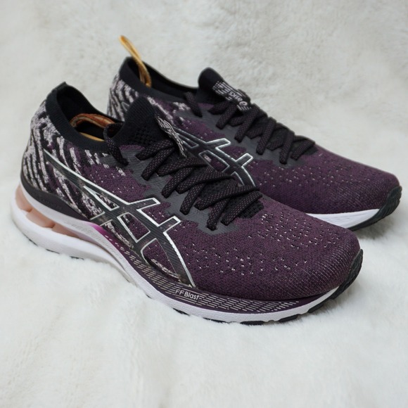 GEL-KAYANO 28 MK Knit Mesh Running Shoes Trainers Purple Deep Plum Gray Womens 9 - Picture 1 of 11